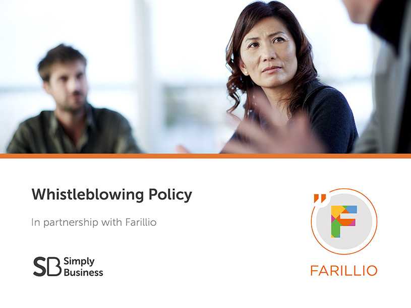 Whistleblowing policy
